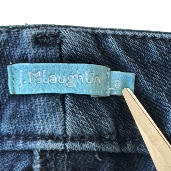 J. McLaughlin Dark Wash Mid Rise Stretch Skinny Jeans - Picture 12 of 14